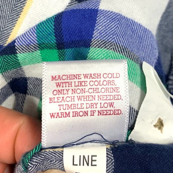 Plaid Flannel Button Down Long Sleeve Shirt - Picture 12 of 12